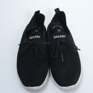 Sperry Women's Black Mesh Lace-Up Classic Low-Top Running Sneakers Shoes Size 8